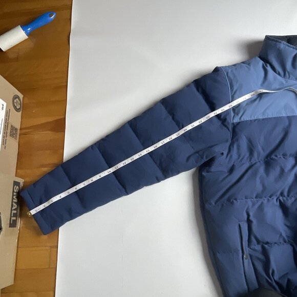 Patagonia Bivy Goose Down Jacket Quilted Puffer Mens XXL Blue  Stained, read - Picture 14 of 16